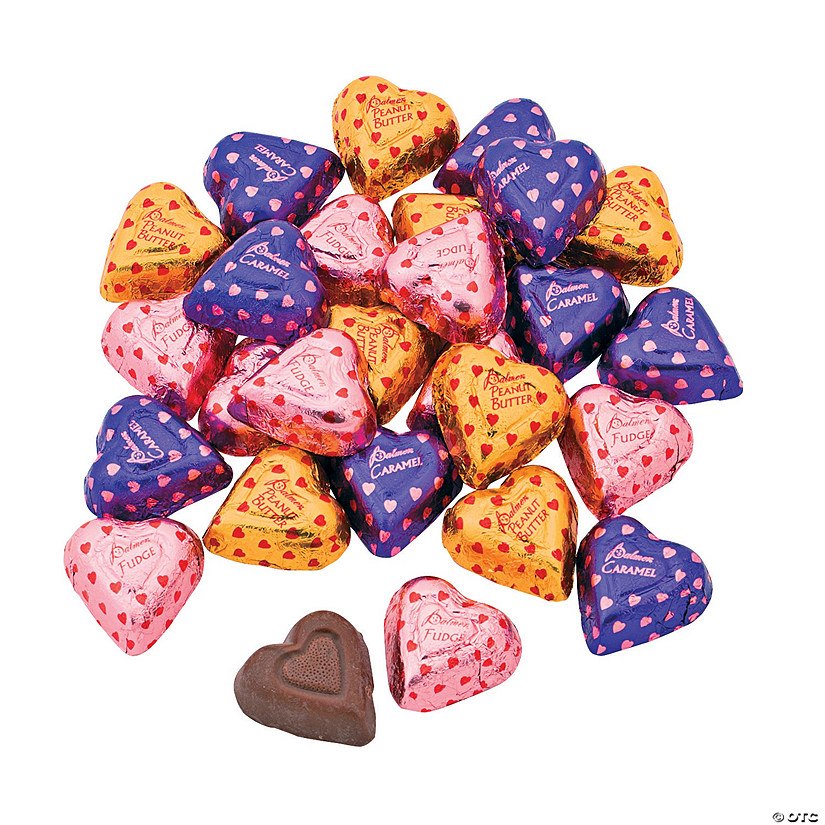 Valentine Filled Chocolate Candy Hearts - 240 Pc. Image