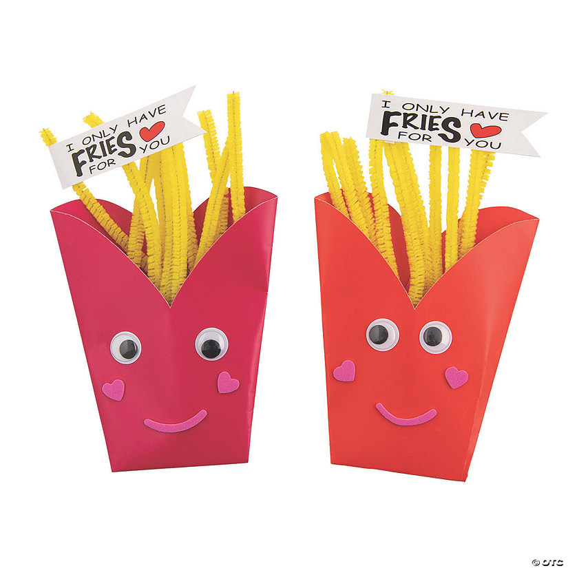 Valentine French Fries Craft Kit - Makes 12 Image