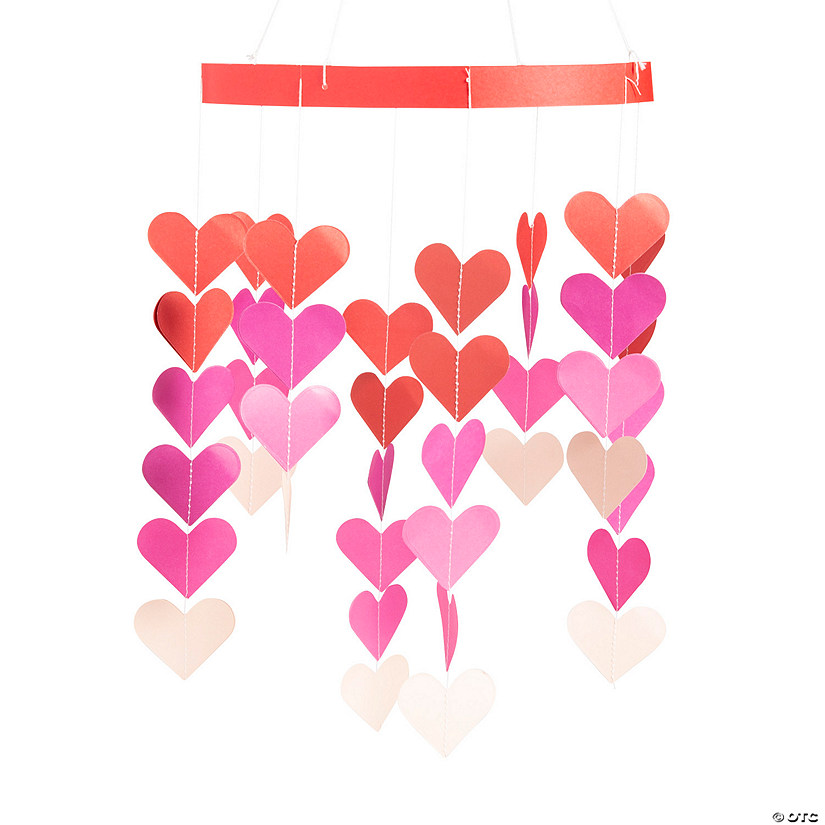 Valentine Hanging Heart Mobile Decoration Image