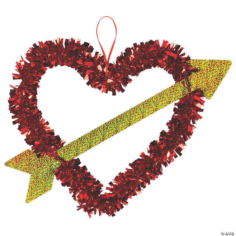 Valentine Heart & Arrow Wreath Image