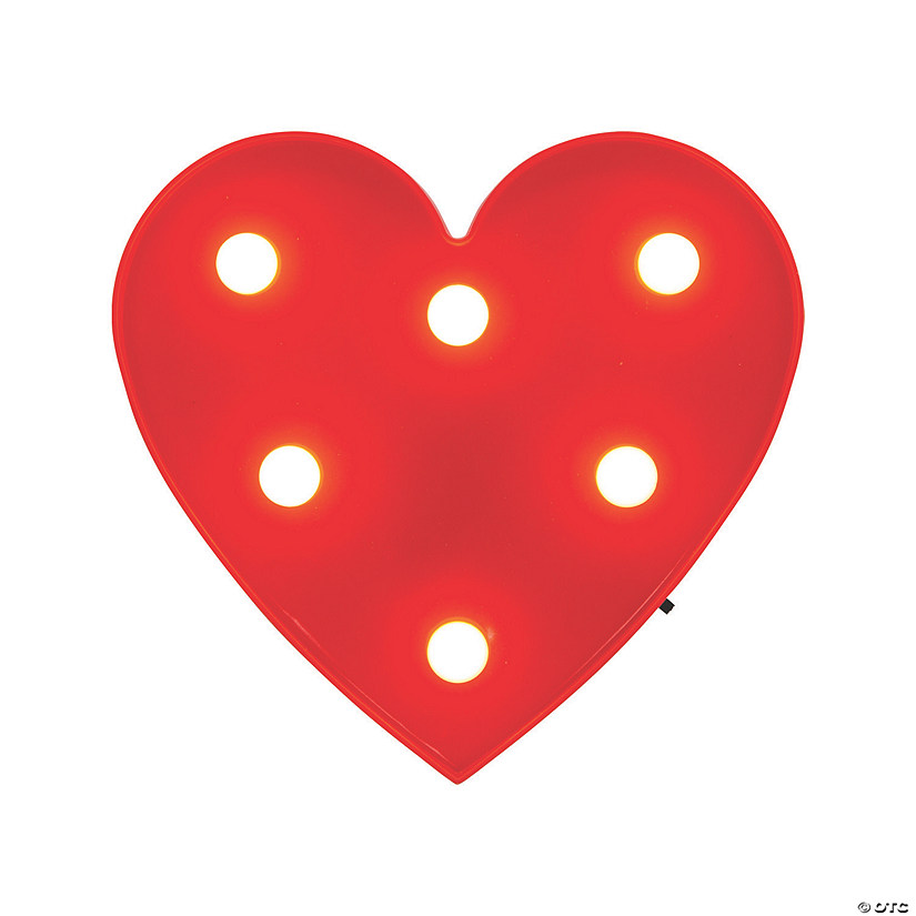 Valentine Heart Marquee Sign Light Image