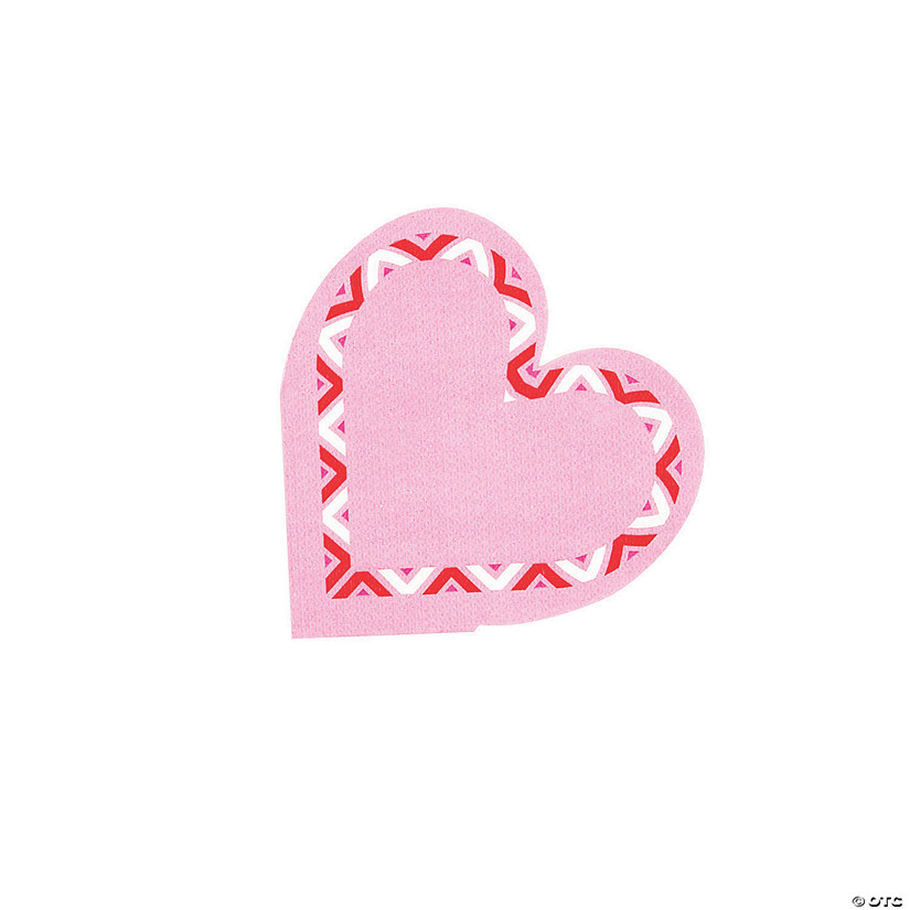 Valentine Heart-Shaped Beverage Napkins - 16 Pc. Image
