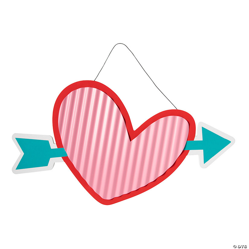 Valentine Heart with Arrow Door Sign Image