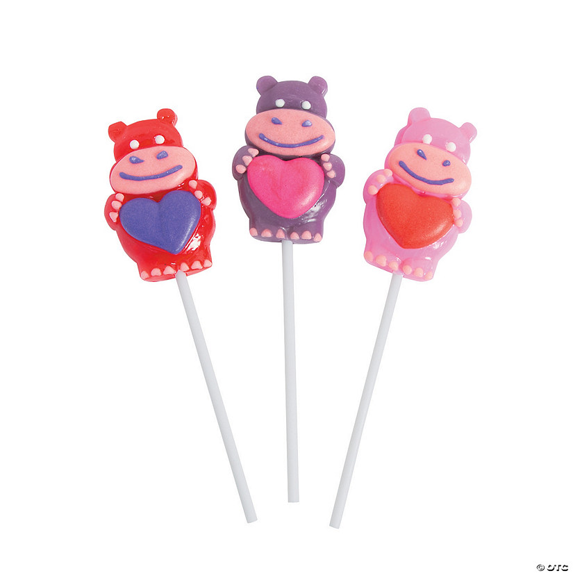Valentine Hippo Character Lollipops Discontinued