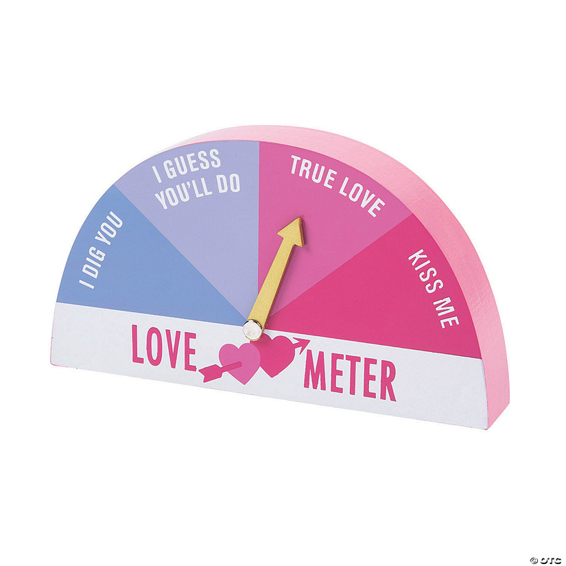 Valentine Love Meter Tabletop Sign Image