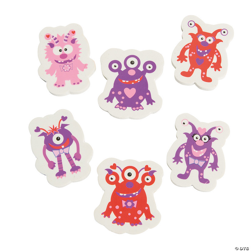 Valentine Monster Erasers Discontinued