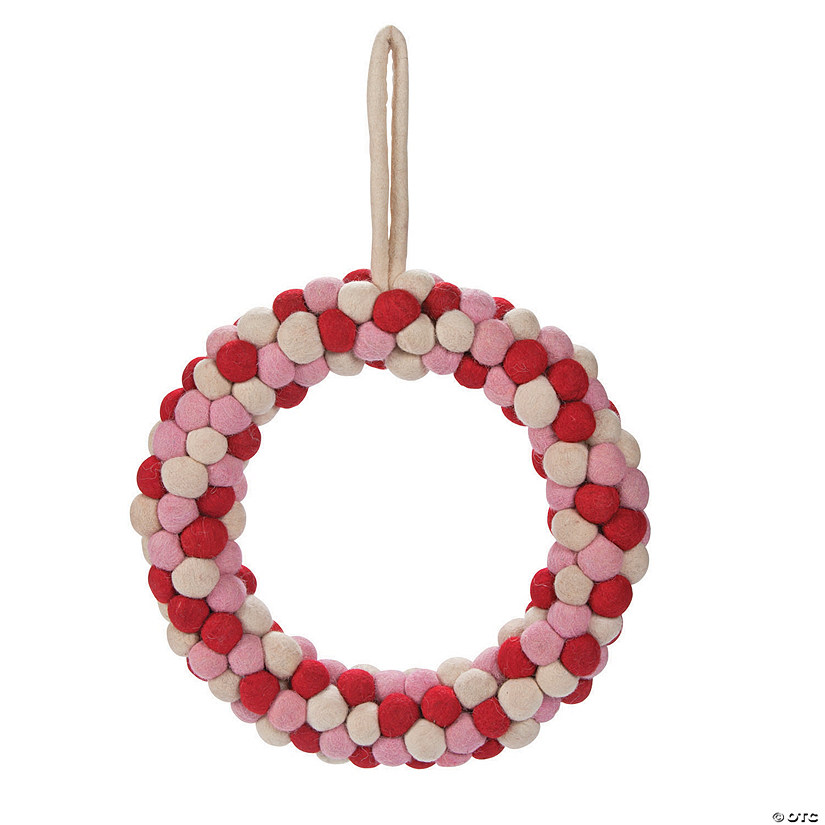 Valentine Pom-Pom Wreath Image