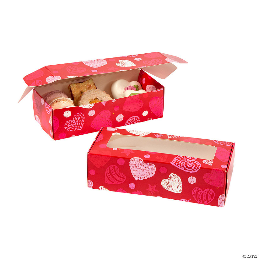 Valentine&#8217;s Day Cookie Boxes - 12 Pc. Image