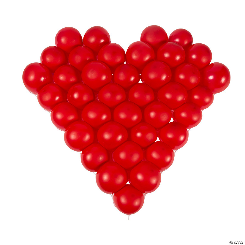 Valentine&#8217;s Day Heart-Shaped Balloon Frame Kit - 41 Pc. Image
