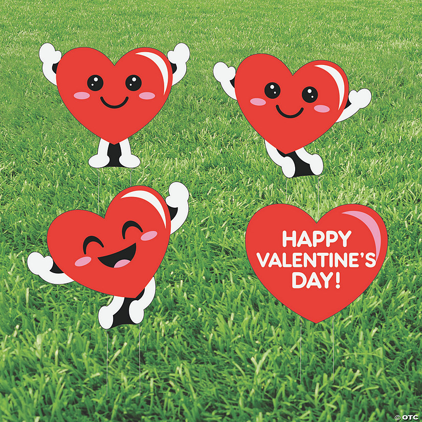 Valentine’s Day Yard Signs 4 Pc. Oriental Trading