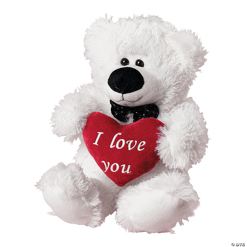 Valentine Stuffed Polar Bear Image