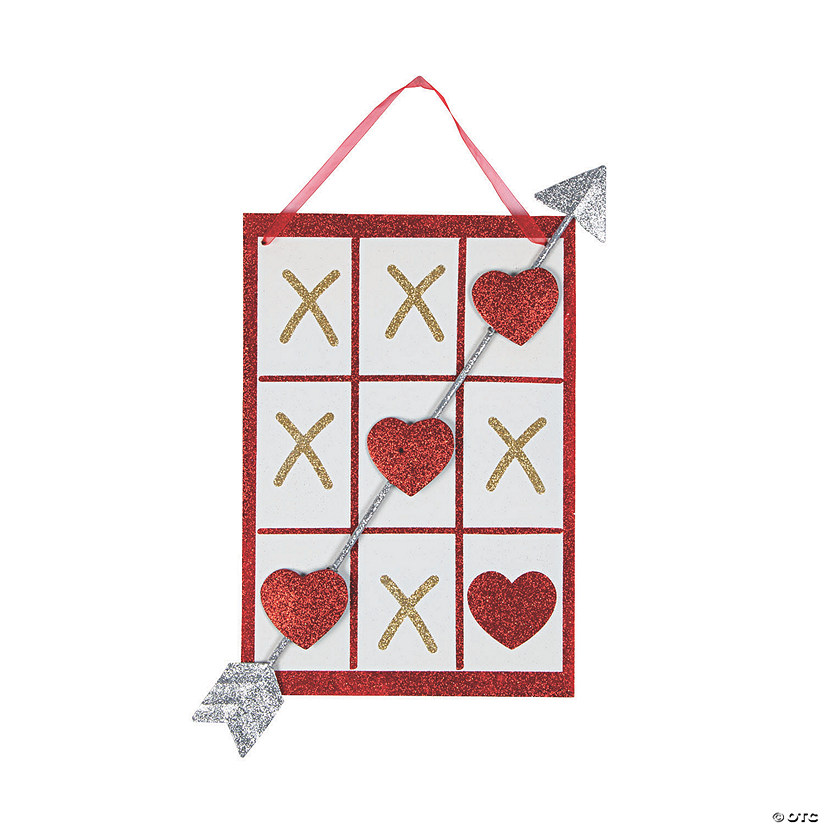 Valentine Tic-Tac-Toe D&amp;#233;cor Sign Image