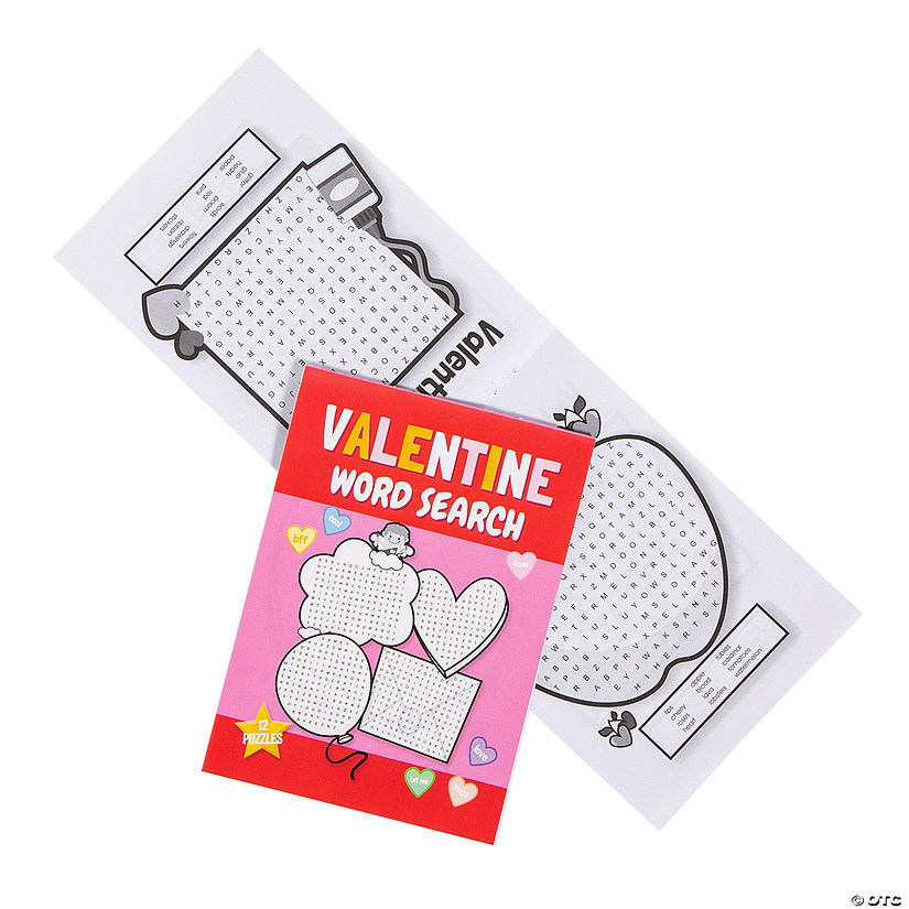 Valentine Word Search Activity Books - 24 Pc. Image