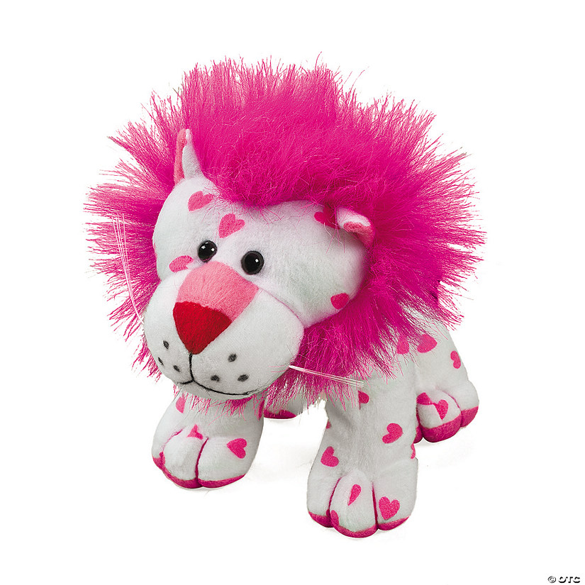 Valentine's Day White Stuffed Lion Image