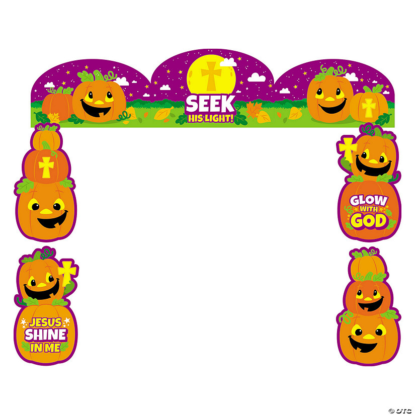 Value Christian Pumpkin Trunk-or-Treat Decorating Kit - 7 Pc. Image