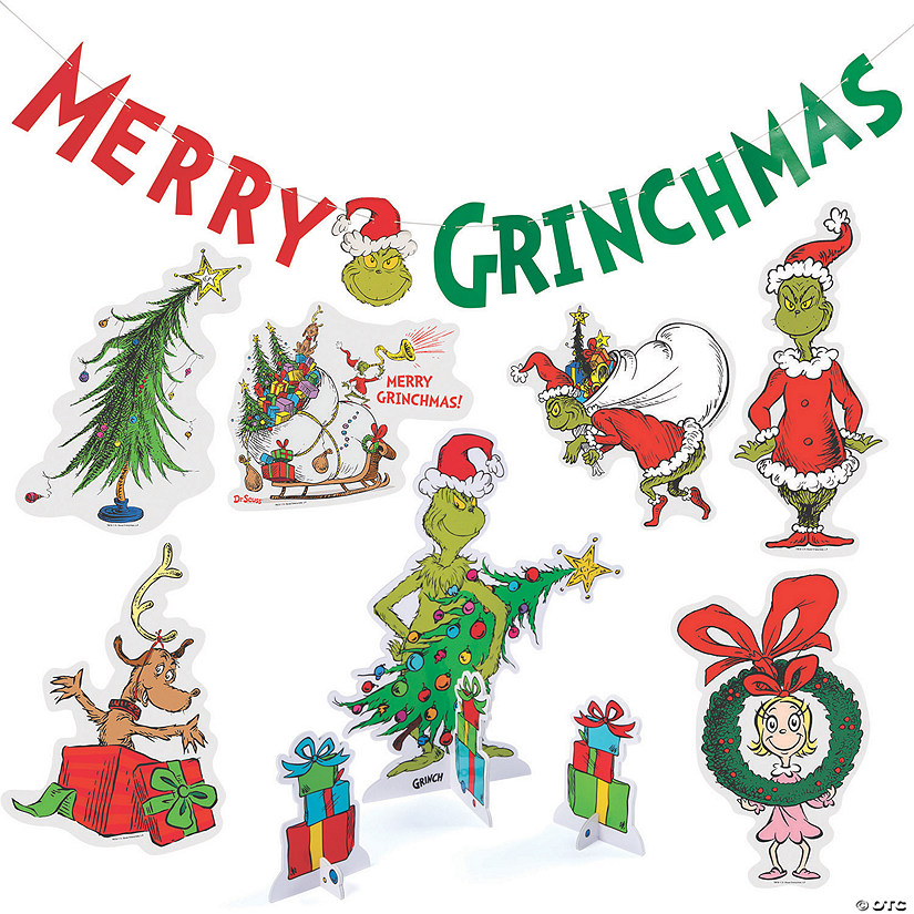 Value Dr. Seuss&#8482; The Grinch Merry Grinchmas Decorating Kit - 10 Pc. Image