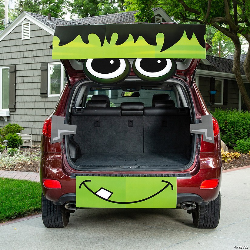 Value Green Monster Trunk-or-Treat Cardstock Decorating Kit - 9 Pc. Image