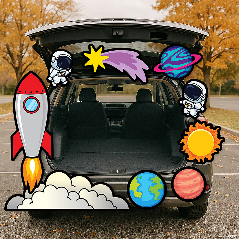 Value Outer Space Trunk-or-Treat Cardstock Decorating Kit &amp;#8211; 9 Pc.  Image