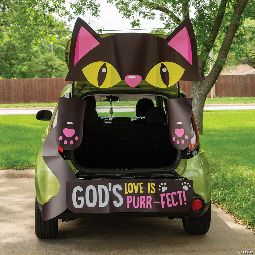 Value Religious Black Cat Trunk-or-Treat Decorating Kit - 5 Pc. Image