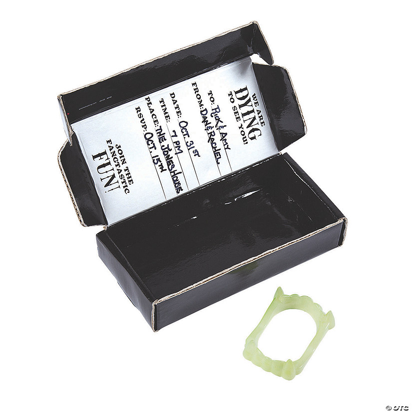 Vampire Invitations in a Coffin Box - 12 Pc. Image