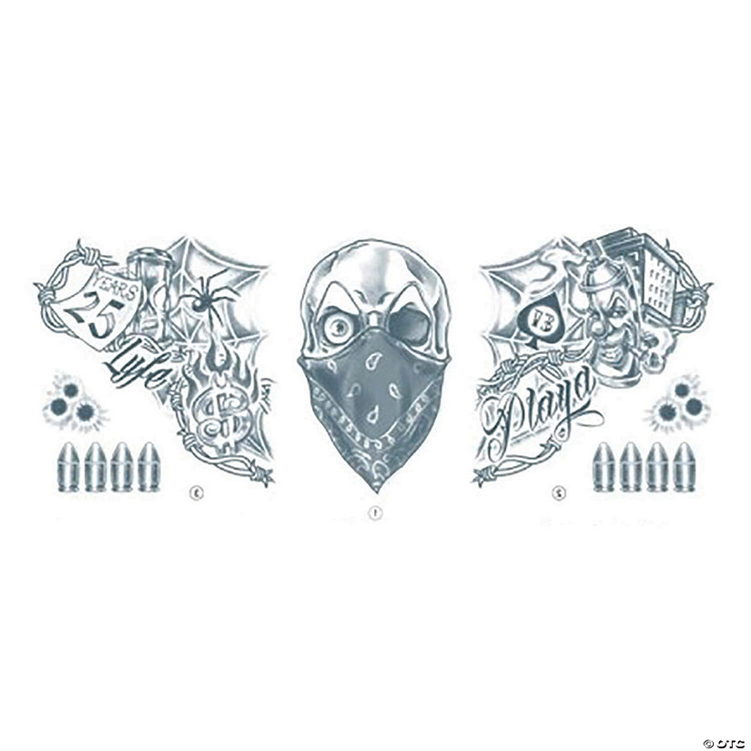 Vandal Temporary Neck Tattoo Image