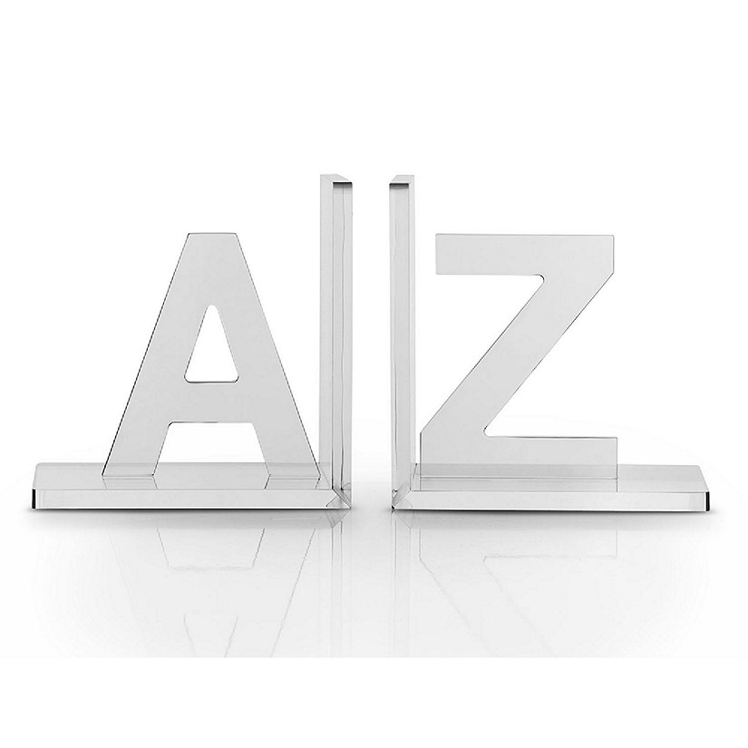 Vandue OnDisplay Luxe Crystal Acrylic Bookends A to Z Image