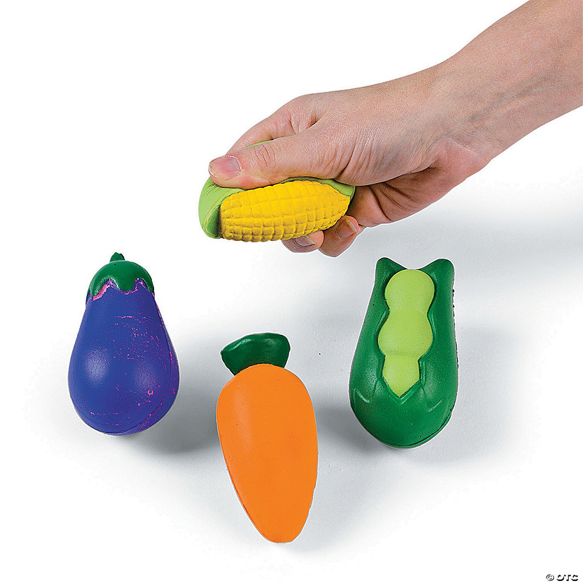 Vegetable Stress Toys - 12 Pc. Image