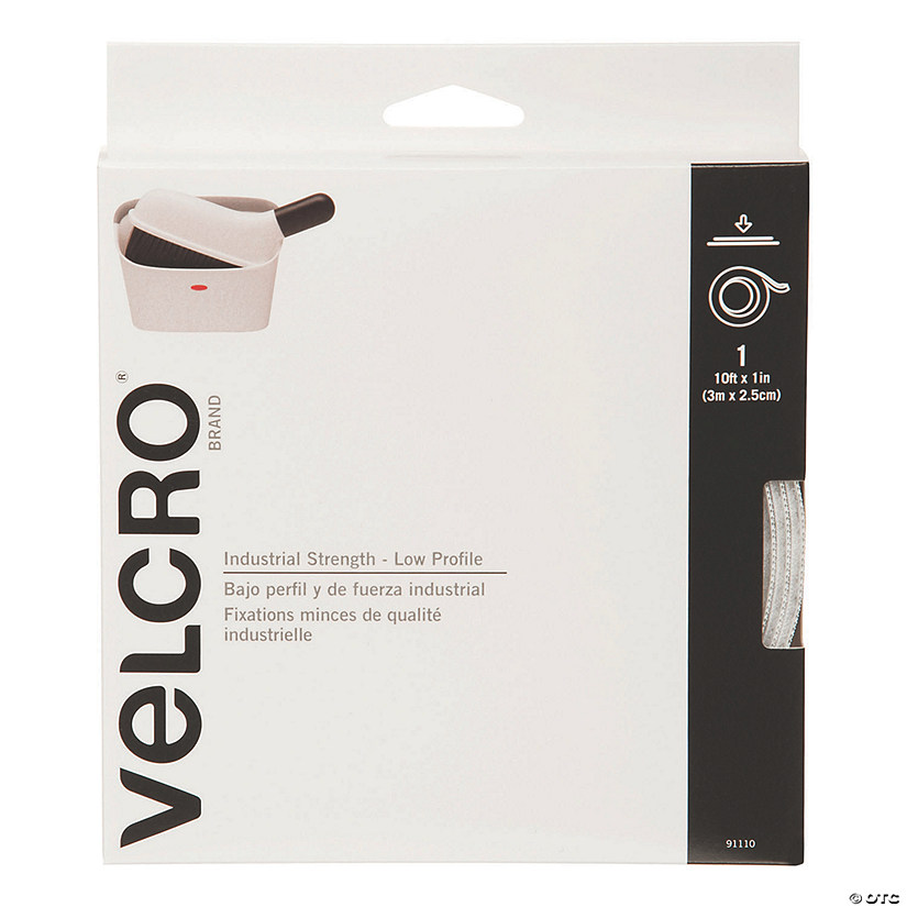 VELCRO(R) Brand Industrial Strength Low Profile Tape - 1"X10', Black Image