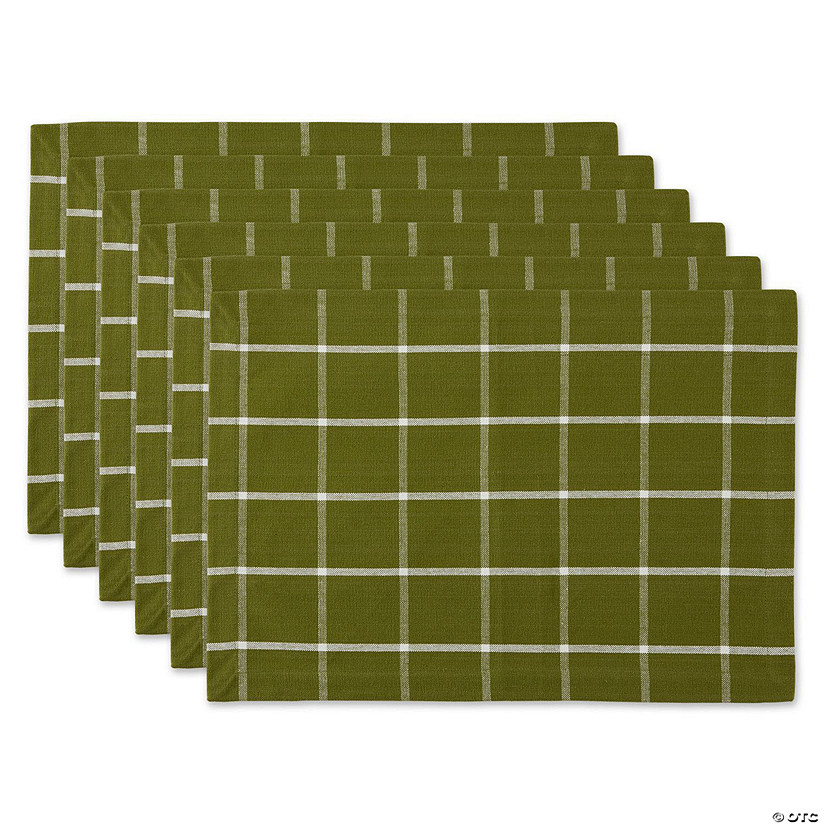 Ventana Green Check Placemat (Set Of 6) Image