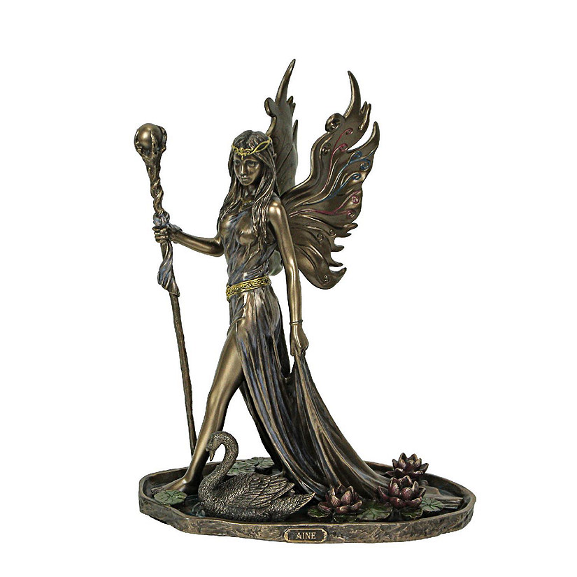 Veronese Design Aine Queen of the Fairies Bronze Finish Statue 8.75 Inches High Image
