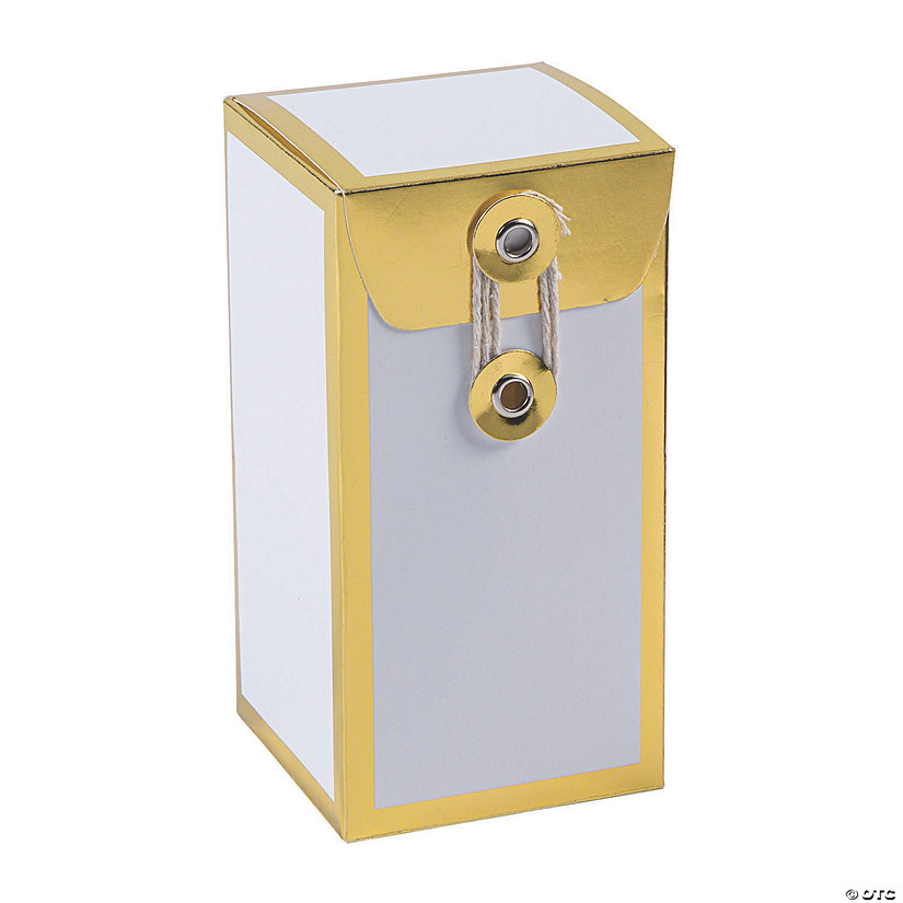 Vertical Favor Boxes with Gold Foil - 24 Pc. Image