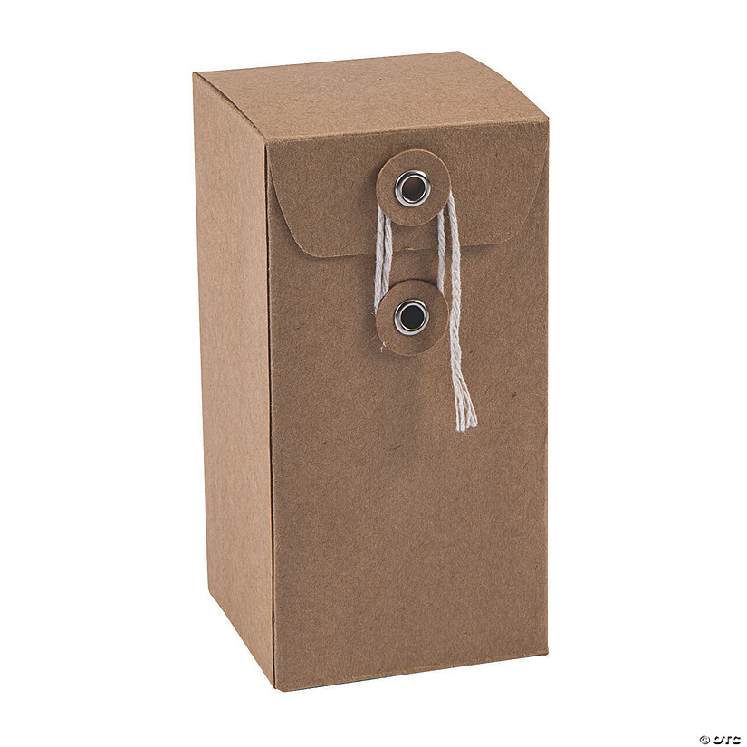Vertical Kraft Paper Favor Boxes - 24 Pc. - Less Than Perfect Image