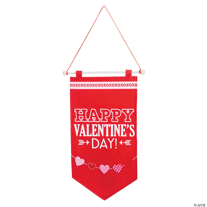 Vertical Valentine Wall Felt Banner Discontinued