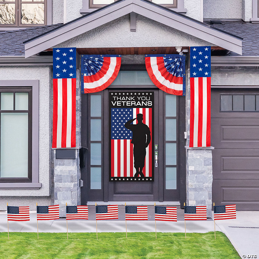 Veterans Day Front Porch Decorating Kit - 17 Pc.