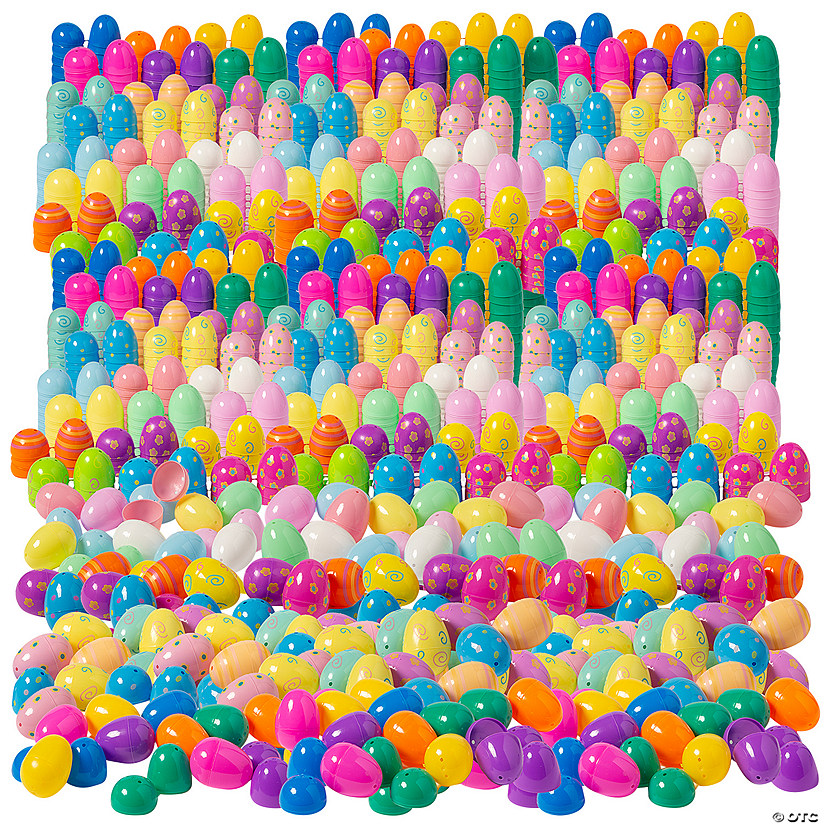 Vibrant Mega Plastic Easter Egg Assortment - 1728 Pc. for Easter Fun Image