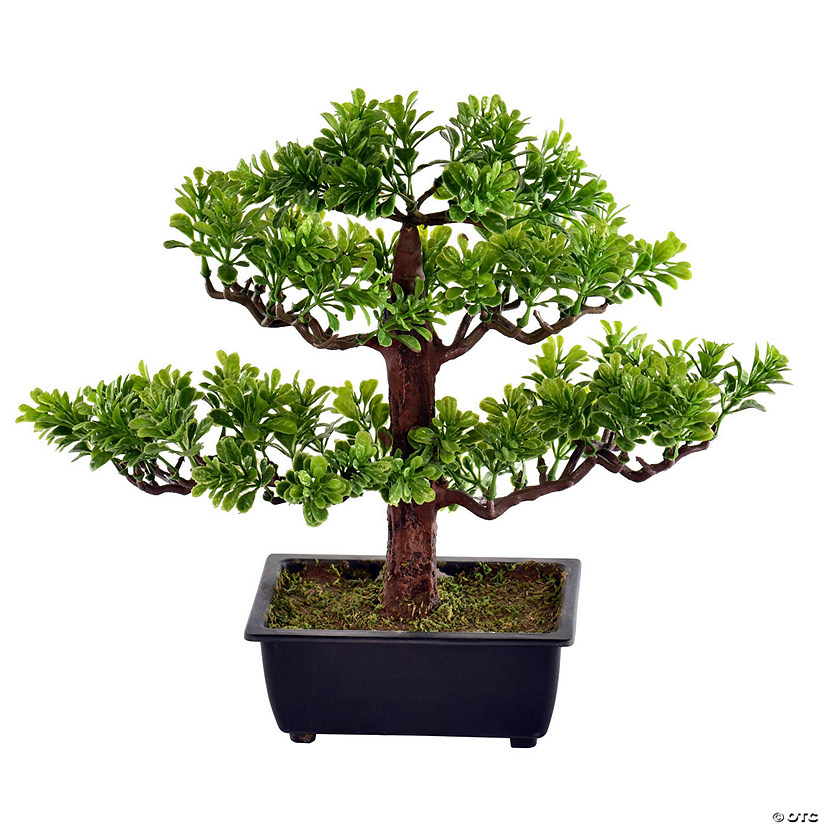 Vickerman 10" Artificial Potted Murraya Bonsai Tree Image