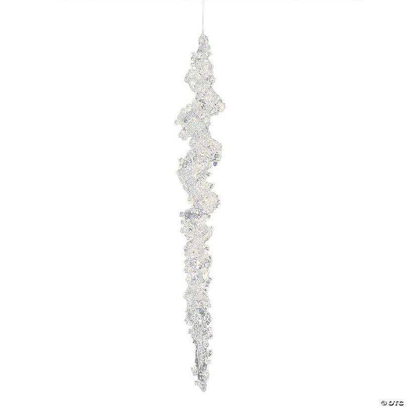 Vickerman 10" Clear Icicle Christmas Ornament, 6 per Bag Image