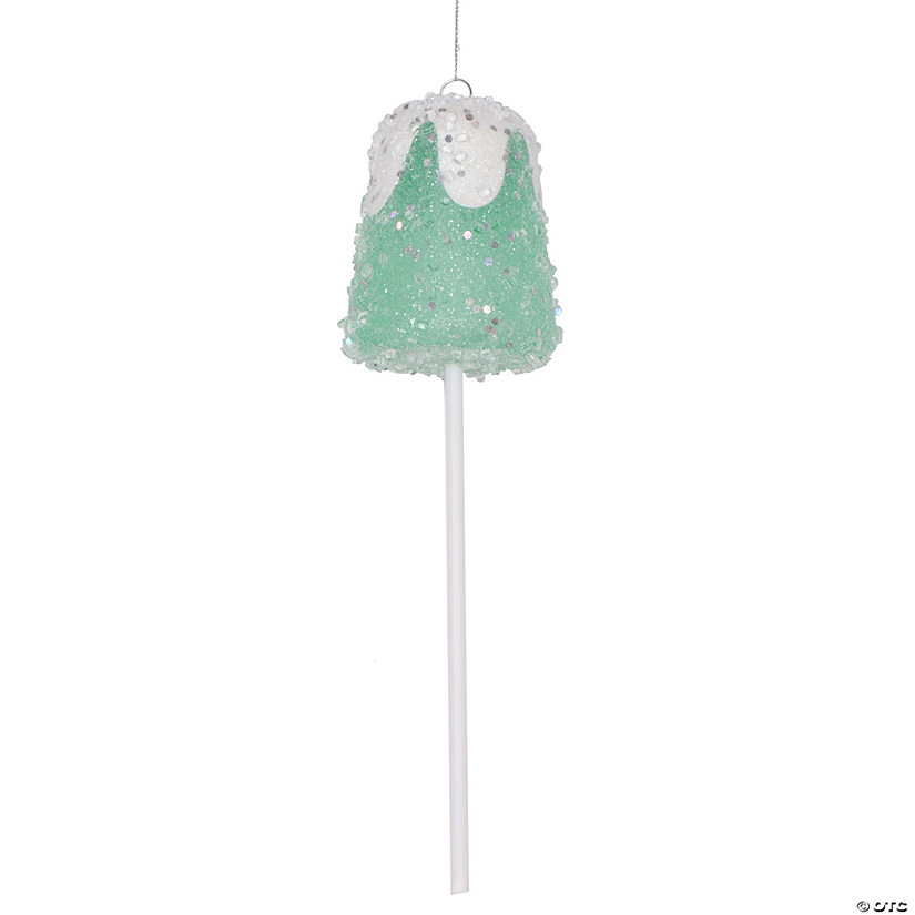 Vickerman 10" Green Gumdrop Lollipop Ornament, 3 per bag. Image