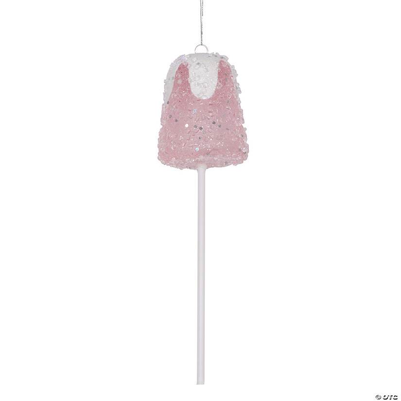 Vickerman 10" Pink Gumdrop Lollipop Ornament, 3 per bag. Image