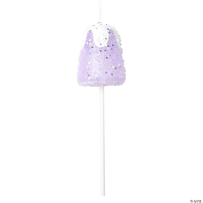 Vickerman 10" Purple Gumdrop Lollipop Ornament, 3 per bag. Image