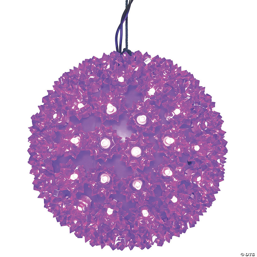 Vickerman 10" Purple LED Starlight Sphere Lighted Hanging Decor Image