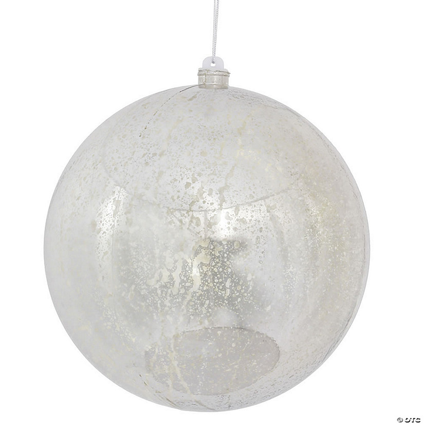Vickerman 10" Silver Shiny Mercury Ball Ornament Image