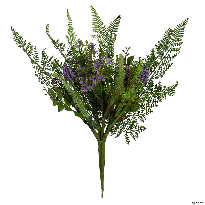 Vickerman 12" Artificial Green and Purple Maytime Bouquet. Image