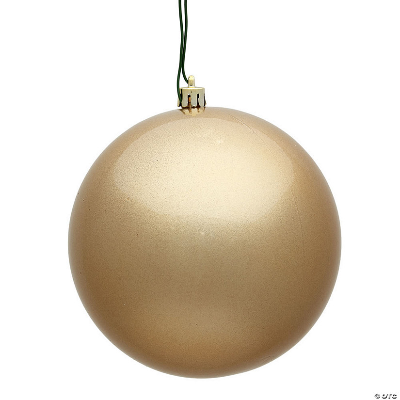 Vickerman 12" Cafe Latte Candy Ball Ornament Image