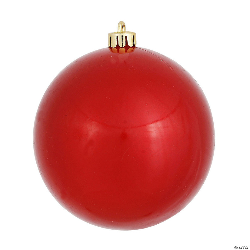 Vickerman 12" Red Candy Ball Ornament Image