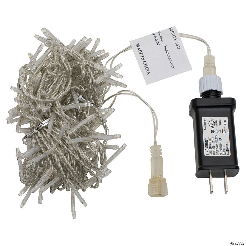 Vickerman 144 Warm White LED 2 Function Spider Light Set - 24' Christmas Light Set, Clear Wire Image