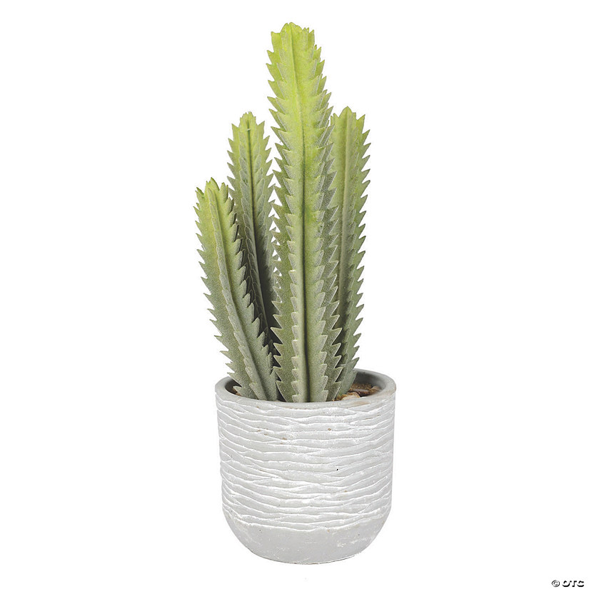 Vickerman 15.5" Green Cactus Plant Image