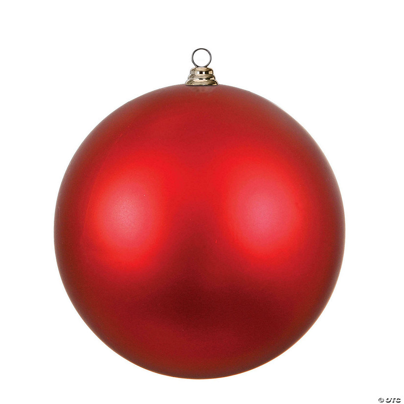 Vickerman 15.75" Red Matte Ball Ornament Image