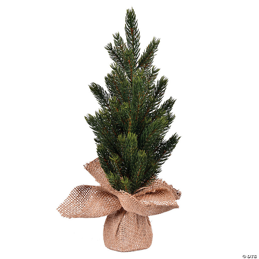 Vickerman 15" Balsam Fir Sapling Artificial Christmas Tree, Unlit, 2 Pack Image