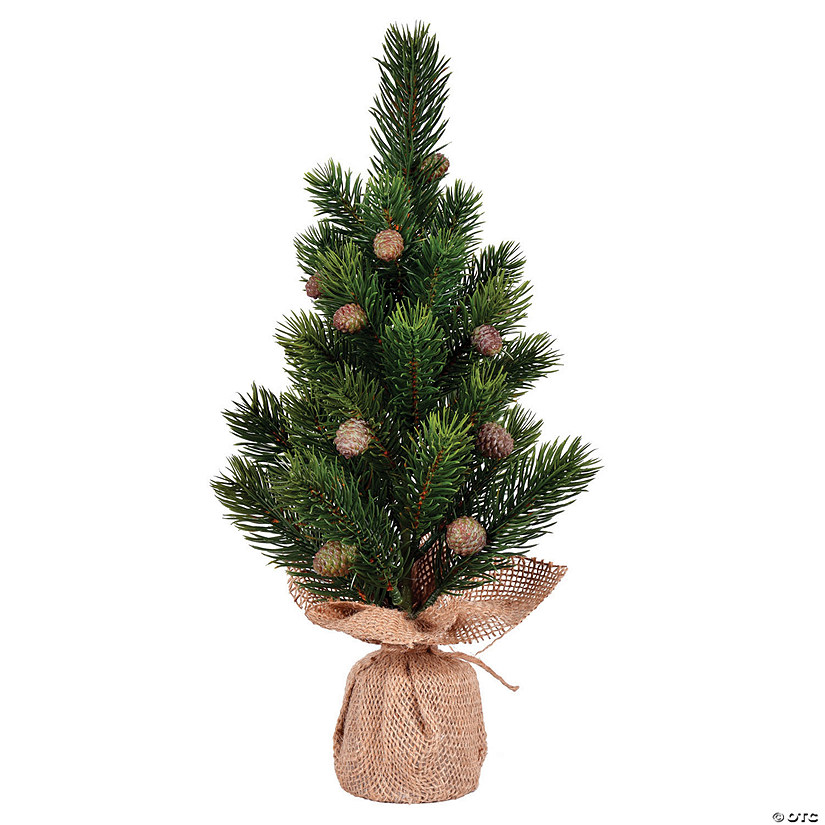 Vickerman 15" Spruce Sapling Artificial Christmas Tree, Unlit, Pack of 2 Image